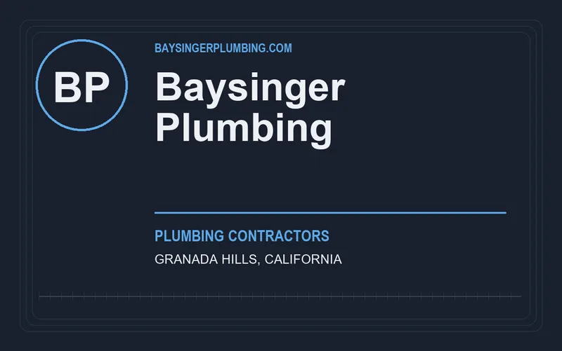 Baysinger Plumbing in Granada Hills, California