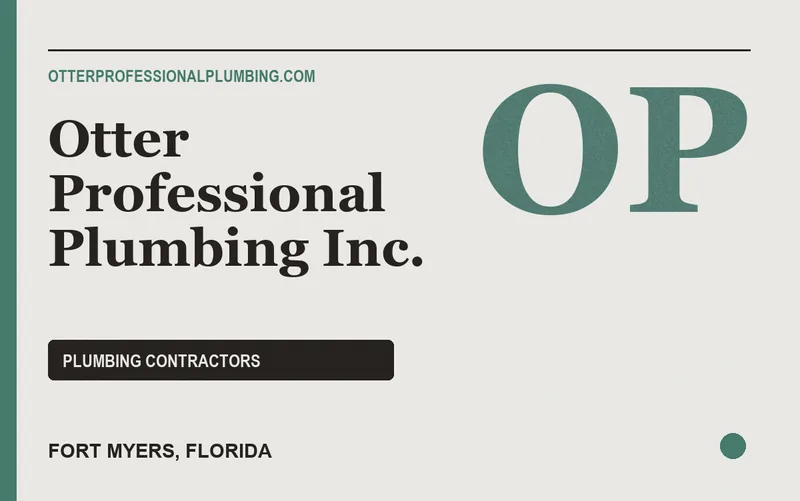 Otter Professional Plumbing Inc. in Fort Myers, Florida