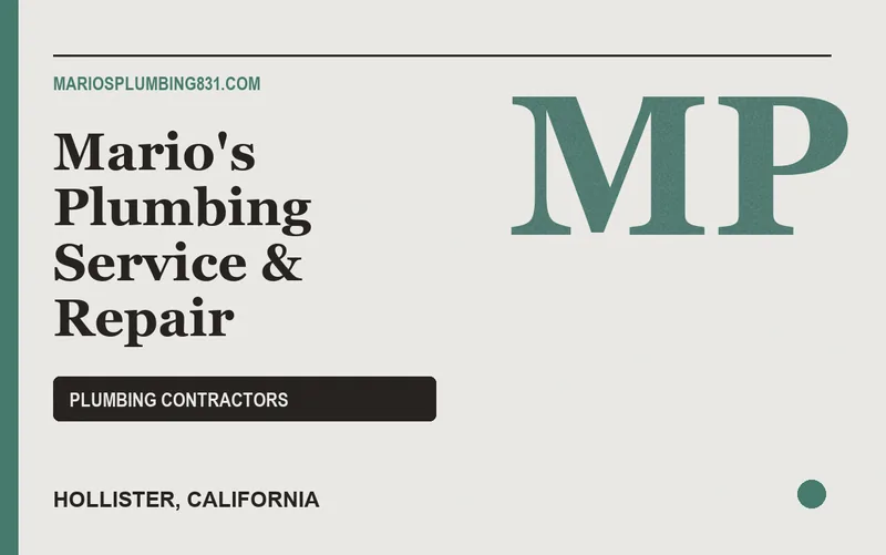 Mario's Plumbing Service & Repair in Hollister, California