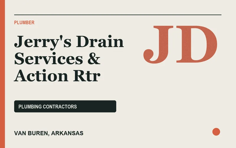 Jerry's Drain Services & Action Rtr in Van Buren, Arkansas