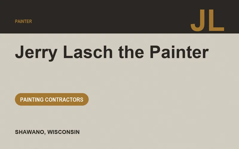 Jerry Lasch the Painter in Shawano, Wisconsin