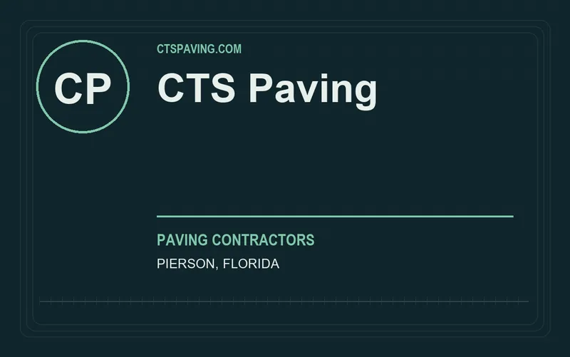 CTS Paving in Pierson, Florida