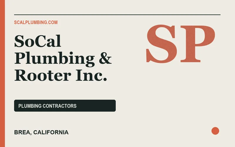 SoCal Plumbing & Rooter Inc. in Brea, California